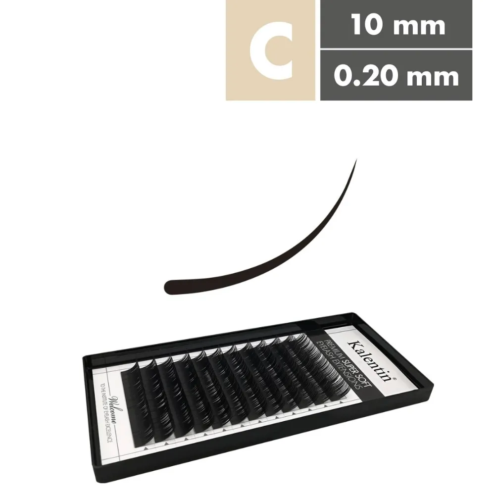 Kalentin Extensiones De Pestañas Clásicas Curva C 0,20 10mm